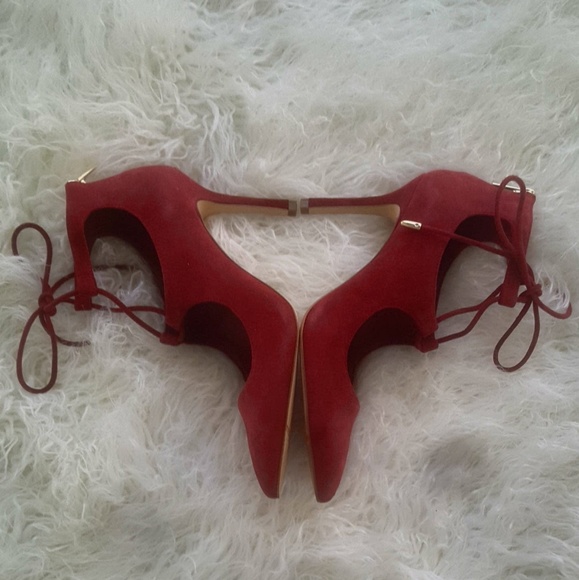 Lord & Taylor 424 Fifth | Benci Suede Heels | Sz 7 - Picture 5 of 7